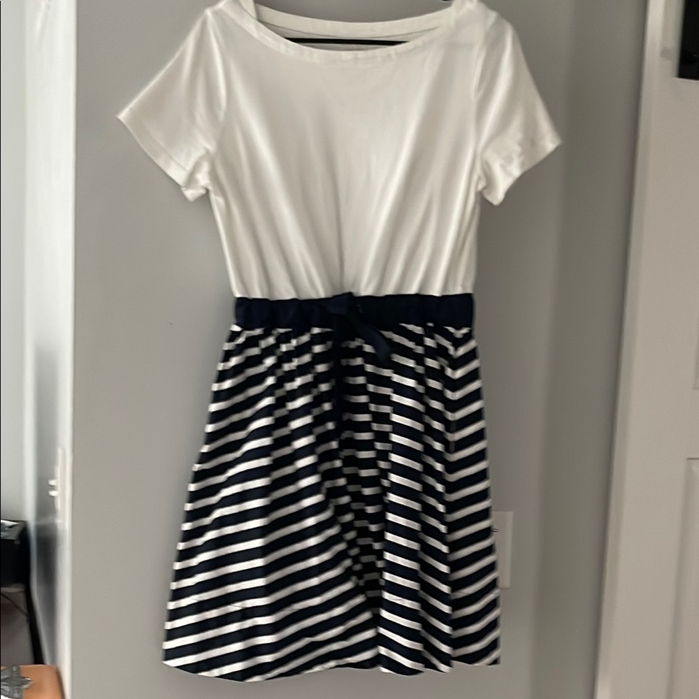 Kate Spade Nautical White and Navy Striped Dress